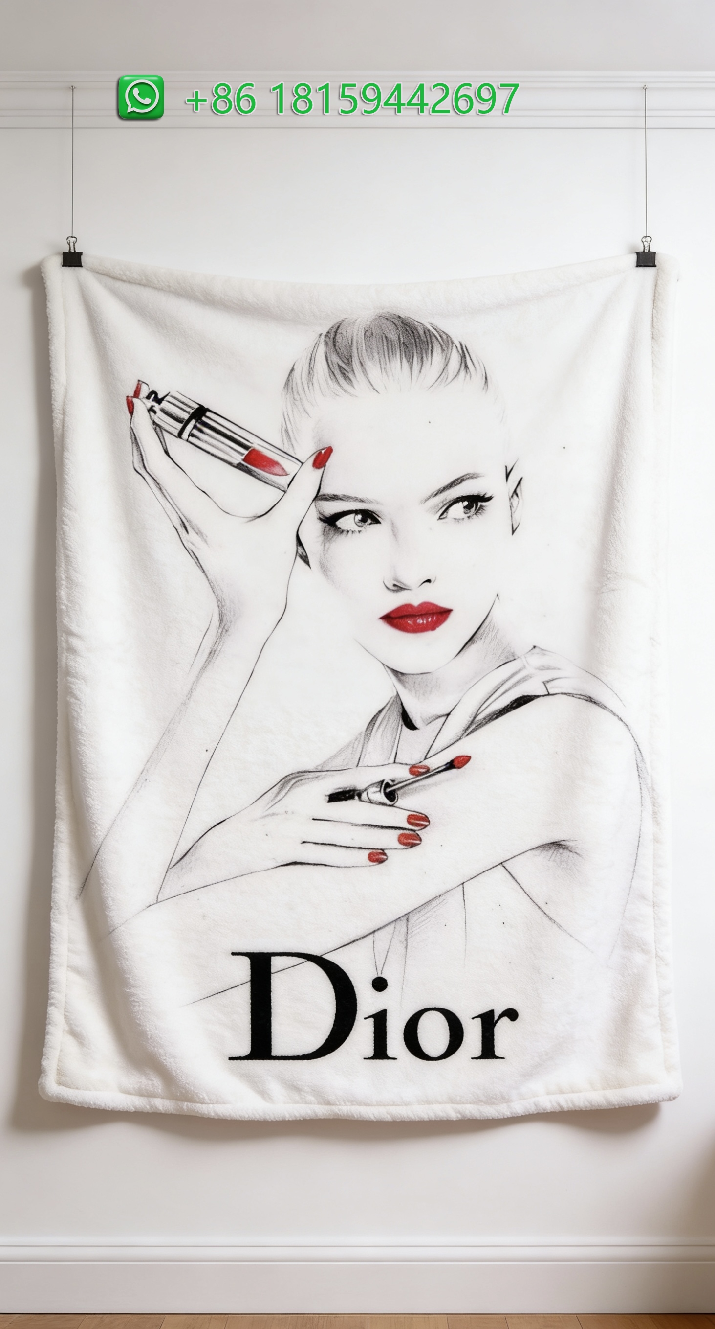 Dior Throw Blankets